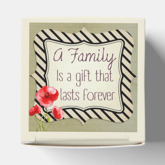 Inspirerend prijsopgave voor gezinnen bedankdoosjes (Bovenkant)