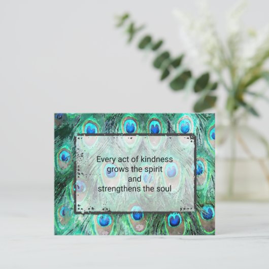 Inspirerend prijsopgave voor kindness Spirit en so Briefkaart (Staand voorkant)