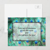 Inspirerend prijsopgave voor kindness Spirit en so Briefkaart (Voorkant / Achterkant)