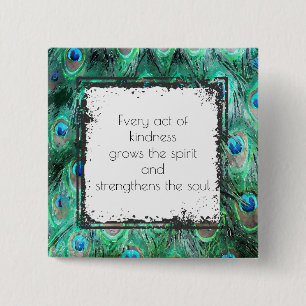 Inspirerend prijsopgave voor kindness Spirit en so Vierkante Button 5,1 Cm
