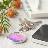 Inspirerend prijsopgave voor ontmoediging en wees sleutelhanger (Zijkant)