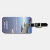 Inspirerend prijsopgave voor reizen bagagelabel (Voorkant horizontaal)