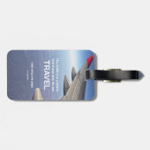 Inspirerend prijsopgave voor reizen bagagelabel (Achterkant horizontaal)