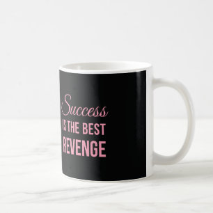 Inspirerend prijsopgave voor succes zwart roze koffiemok