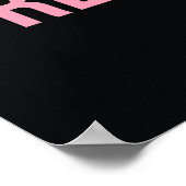 Inspirerend prijsopgave voor succes zwart roze poster (Hoek)