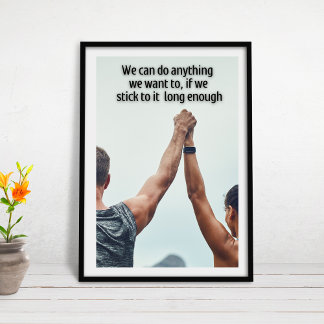 Inspirerend prijsopgave voor U kunt alles doen Poster