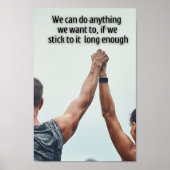 Inspirerend prijsopgave voor U kunt alles doen Poster (Voorkant)