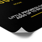 Inspirerend prijsopgave voor voortgang poster (Hoek)