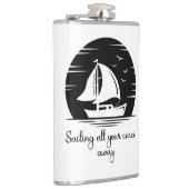 Inspirerend prijsopgave voor zeilboot met zeilboot heupfles (Rechts)