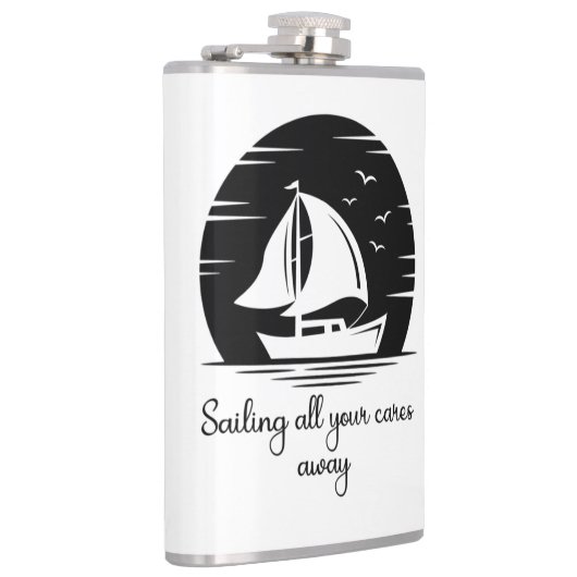 Inspirerend prijsopgave voor zeilboot met zeilboot heupfles (Rechts)