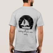 Inspirerend prijsopgave voor zeilboot met zeilboot t-shirt (Achterkant)