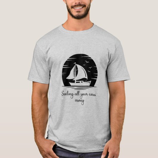 Inspirerend prijsopgave voor zeilboot met zeilboot t-shirt (Voorkant)
