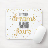 Inspirerend prijsopgave voor zwarte en gouddromen muismat (Met muis)