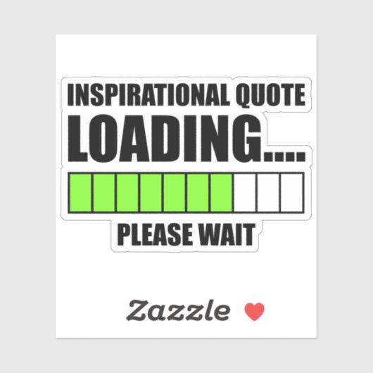 Inspirerend prijsopgave...Wacht even Sticker (Vel)