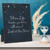 Inspirerend prijsopgave: wanneer het leven je omve fotoplaat (Zijkant)