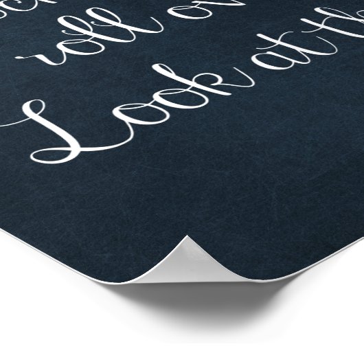 Inspirerend prijsopgave: wanneer het leven je omve poster (Hoek)