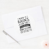Inspirerend prijsopgave: zoek naar ster en regenbo ronde sticker (Envelop)