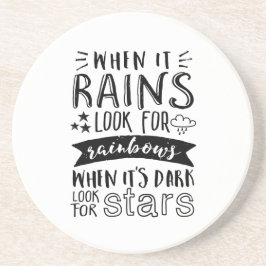 Inspirerend prijsopgave: zoek naar ster en regenbo zandsteen onderzetter