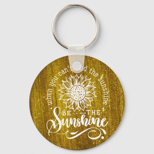 Inspirerend prijsopgave | Zonnebloem Sleutelhanger (Voorkant)