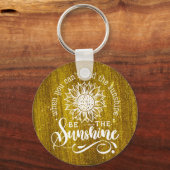 Inspirerend prijsopgave | Zonnebloem Sleutelhanger (Voorkant)