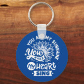 Inspirerend prijsopgave | Zonnebloem Sleutelhanger (Voorkant)