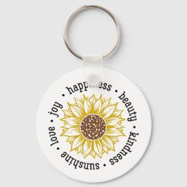 Inspirerend prijsopgave | Zonnebloem Sleutelhanger