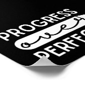 Inspirerend prijsvooruitgang over Perfectie Poster (Hoek)