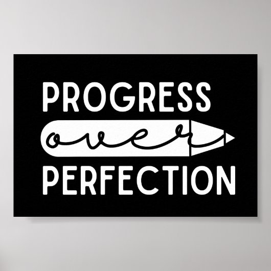 Inspirerend prijsvooruitgang over Perfectie Poster (Voorkant)
