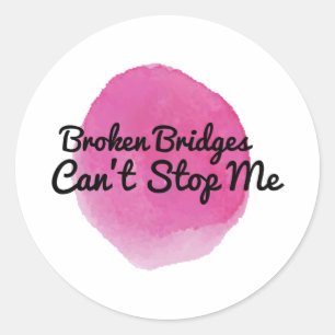 Inspirerend prijzen voor dromers en hardarbeiders ronde sticker