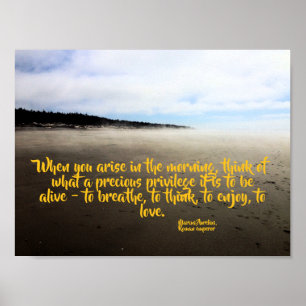 Inspirerend proeffoto van Quote Ocean Beach Poster