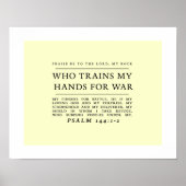 Inspirerend Psalm 144 Wall Art Poster (Voorkant)