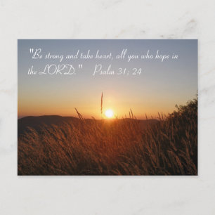 Inspirerend   Psalm 31:24 Briefkaart
