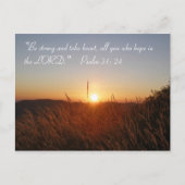 Inspirerend | Psalm 31:24 Briefkaart (Voorkant)