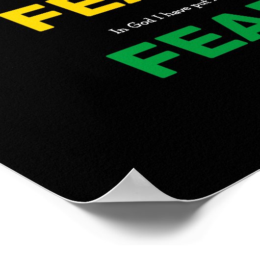 Inspirerend Psalmen die ik niet zal aantreffen Poster (Hoek)