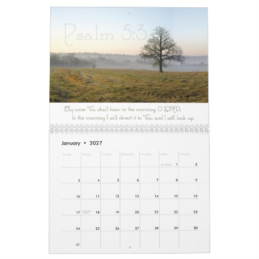 Inspirerend Psalms-scriptkalender 2011 Kalender (Jan 2027)