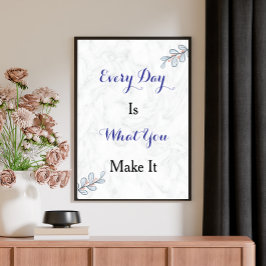 Inspirerend quote Aangepast Modern Script Poster