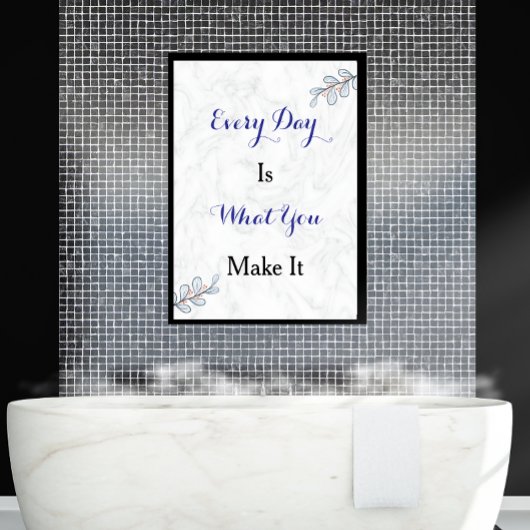Inspirerend quote Aangepast Modern Script Poster