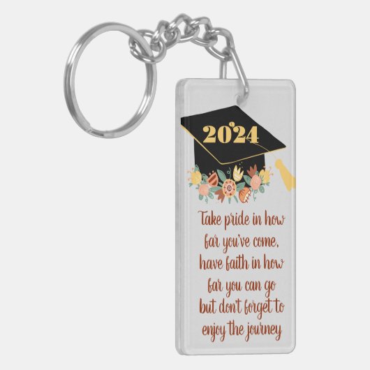 INSPIREREND QUOTE AFSTUDEREN KLASSE 2024 SLEUTELHANGER (Voorkant Links)