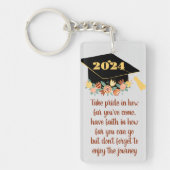 INSPIREREND QUOTE AFSTUDEREN KLASSE 2024 SLEUTELHANGER (Voorkant)
