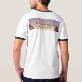 Inspirerend quote "Als je op het pad loopt" T-Sh T-shirt (Achterkant volledig)