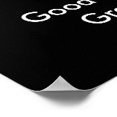 Inspirerend Quote Basketbal Zwart & Wit Poster (Hoek)