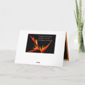 Inspirerend Quote Bird of Paradise Elegant Kaart (Achterkant)