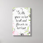 Inspirerend quote bloemendoek print (Voorkant)