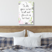 Inspirerend quote bloemendoek print (Insitu (Slaapkamer))