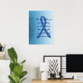 Inspirerend Quote Blue CFS Ribbon Poster (Thuiskantoor)