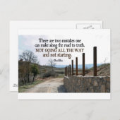 Inspirerend quote — Boeddha Briefkaart (Voorkant / Achterkant)