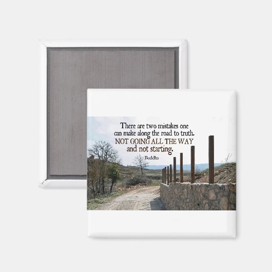 Inspirerend quote — Boeddha Magneet (Voorkant / Achterkant)