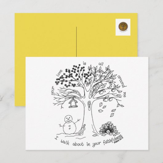 Inspirerend quote briefkaart (Voorkant / Achterkant)