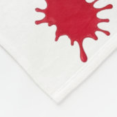 Inspirerend quote "Brush it off" kleurrijke verf Fleece Deken (Hoek)