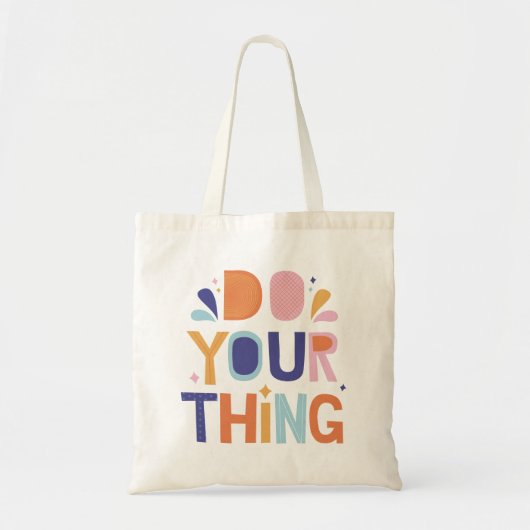 inspirerend quote canvas tassen (Voorkant)